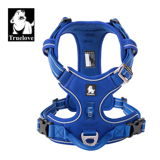 Truelove Pet Reflective Nylon Dog Harness  No Pull Vest Soft Adjustable Medium And Large Dog Undershirt Walking Running TLH56512