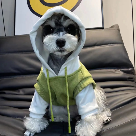 Dog Clothes Winter Dog Hooded Sweatshirt Warm French Bulldog Puppy Coat for Small Medium Dogs