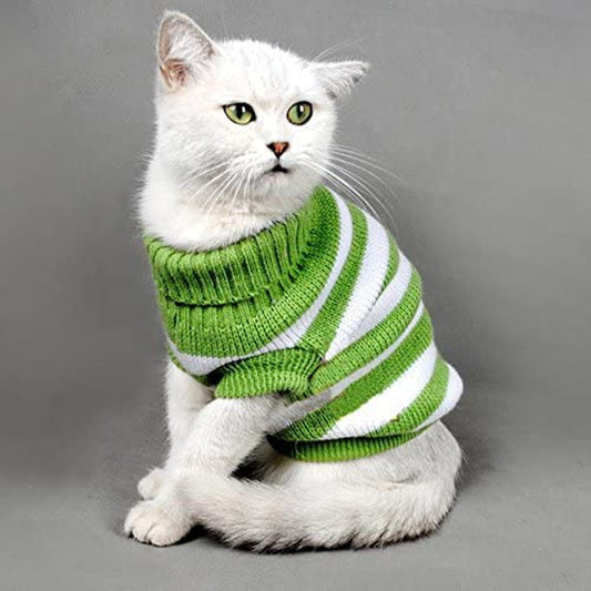 Striped Sweaters  Knitwear For Cats, Small Dogs