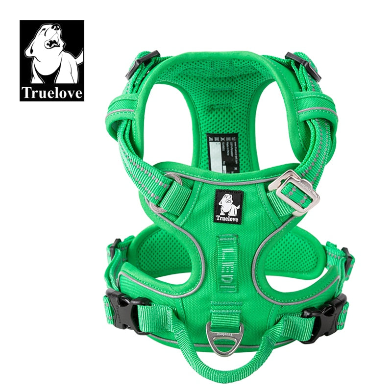 Truelove Pet Reflective Nylon Dog Harness  No Pull Vest Soft Adjustable Medium And Large Dog Undershirt Walking Running TLH56512